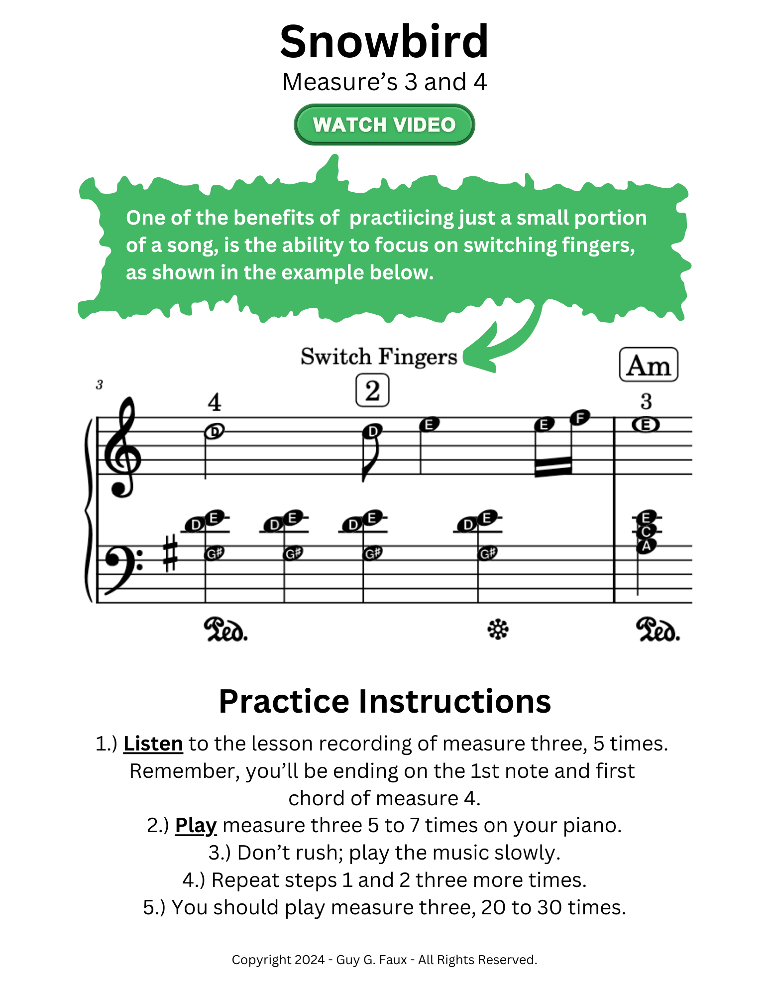 Snowbird - Measure's 3 and 4